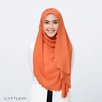 LUXE BLOOM SHAWL - CARROT (17)